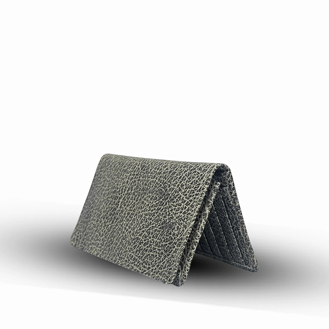 Long  Leather Wallet Marble