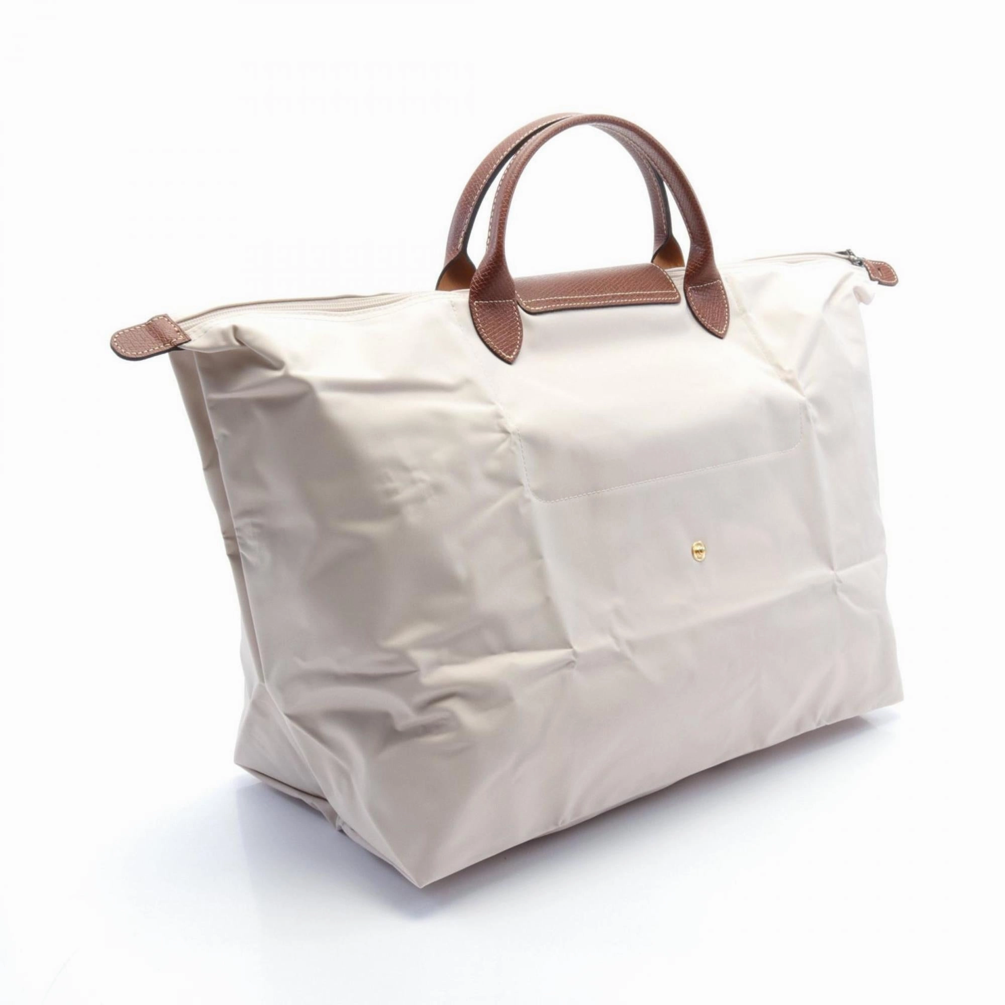 Longchamp   Nylon Leather Tote Bag