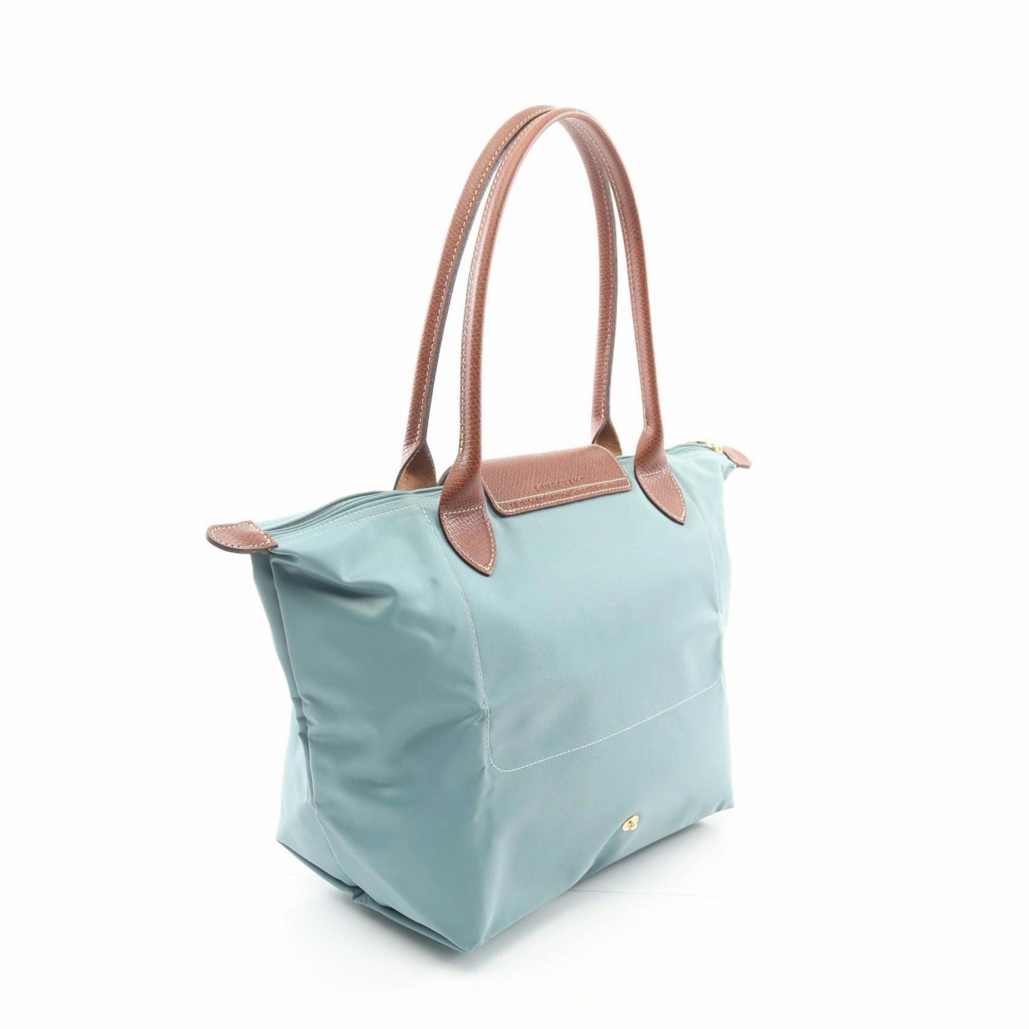 Longchamp  Canvas Leather Tote Bag (Pre-Owned)