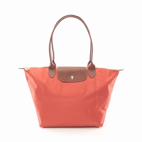 Longchamp Canvas Leather Tote Bag (Pre-Owned)