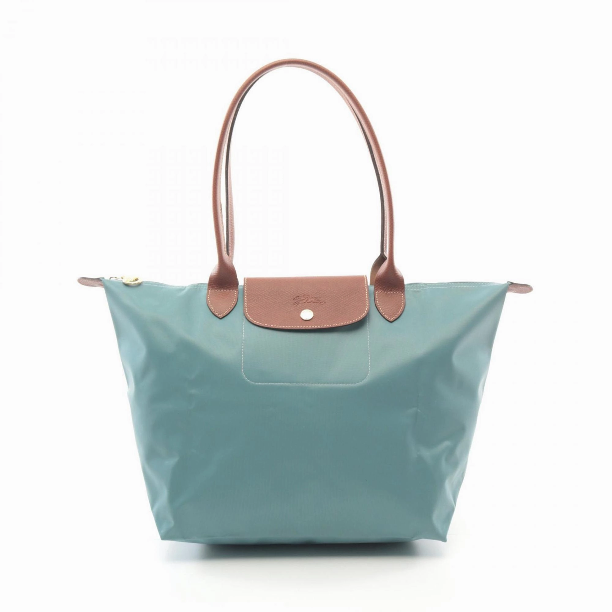 Longchamp  Canvas Leather Tote Bag (Pre-Owned)