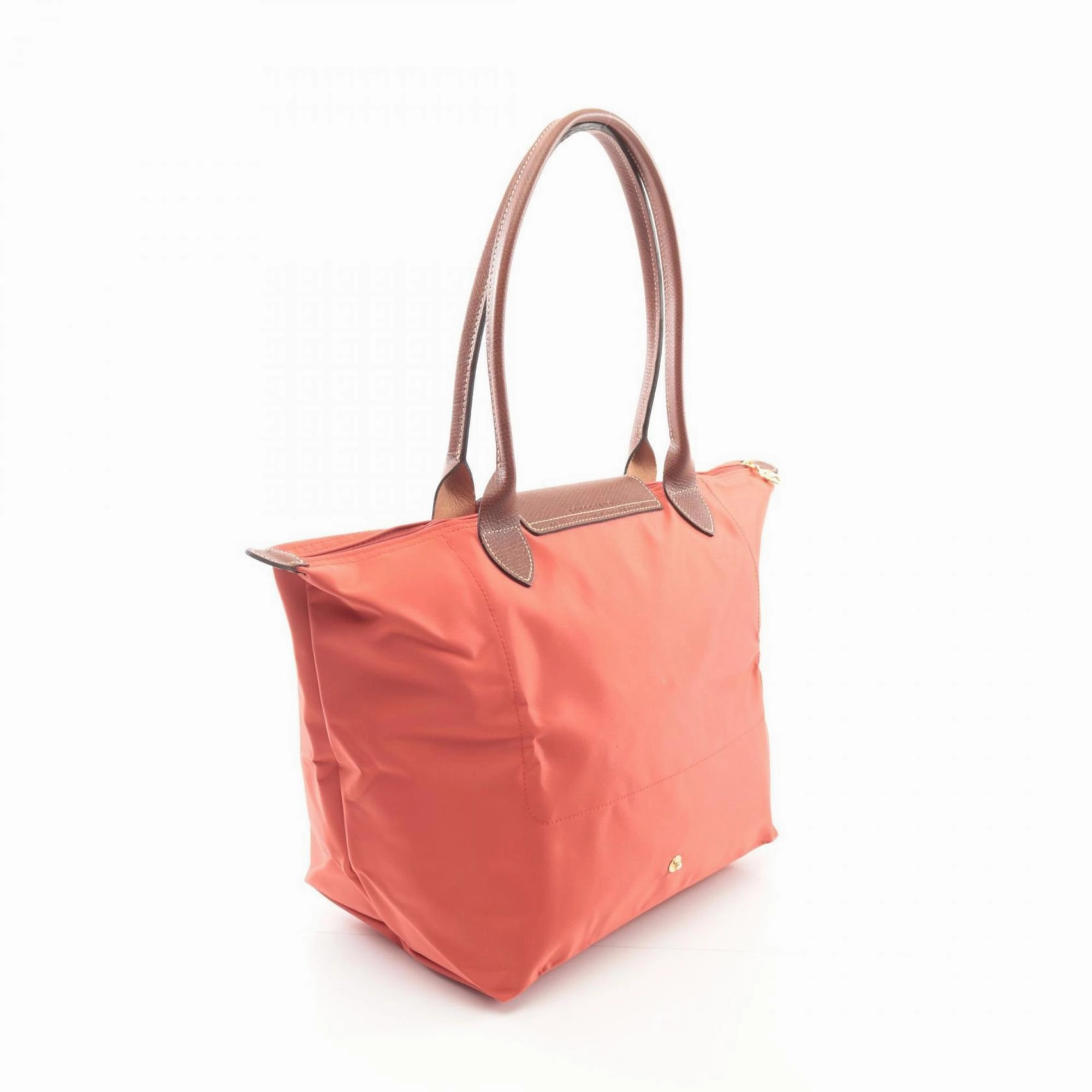 Longchamp Canvas Leather Tote Bag (Pre-Owned)