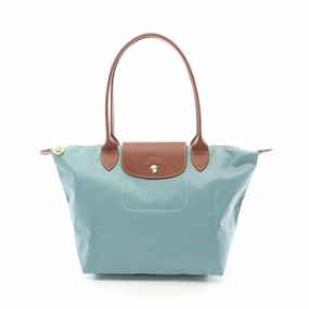 Longchamp  Canvas Leather Tote Bag (Pre-Owned)