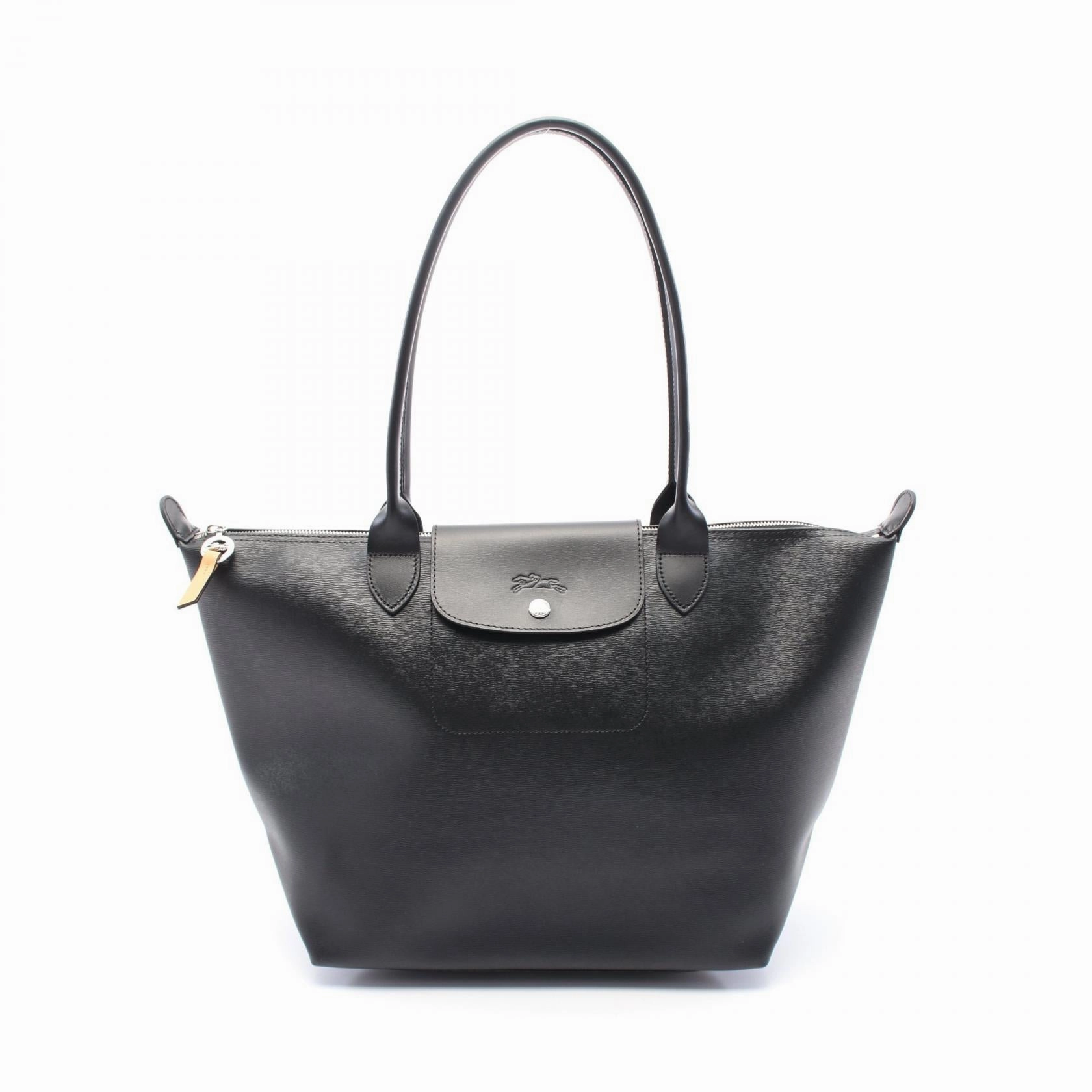 Longchamp Le Pliage City L Tote Bag Canvas Leather