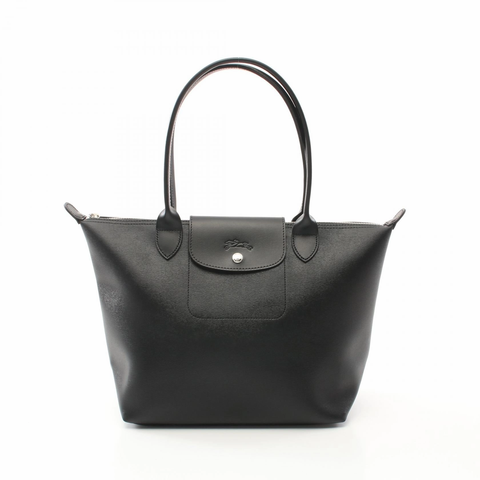 Longchamp Le Pliage City Tote Bag Canvas Leather