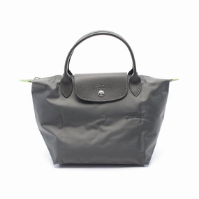 Longchamp Le Pliage Green S Tote Bag Canvas Leather