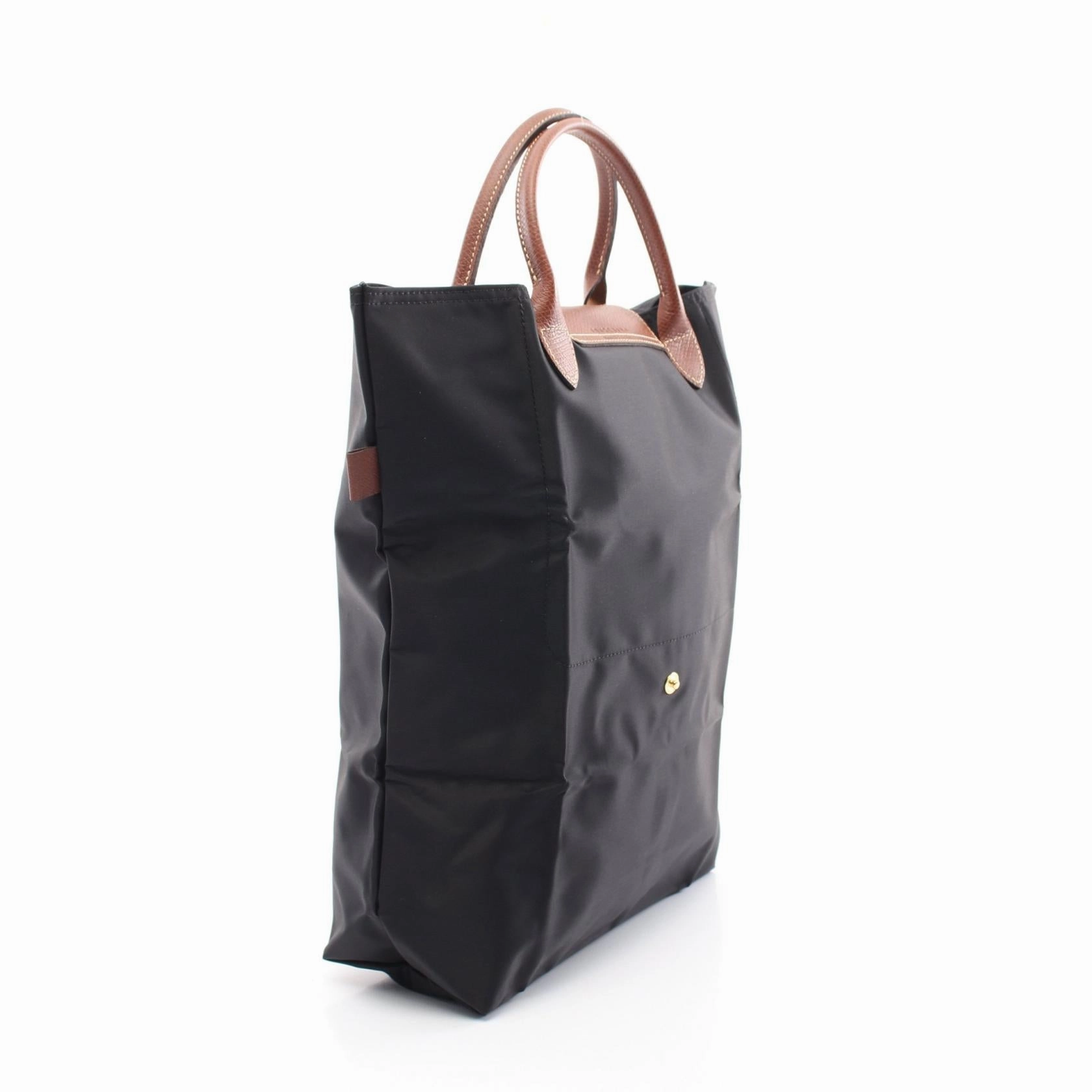 Longchamp Le Pliage Original M Tote Bag Fabric Leather