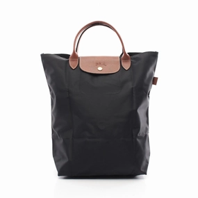 Longchamp Le Pliage Original M Tote Bag Fabric Leather