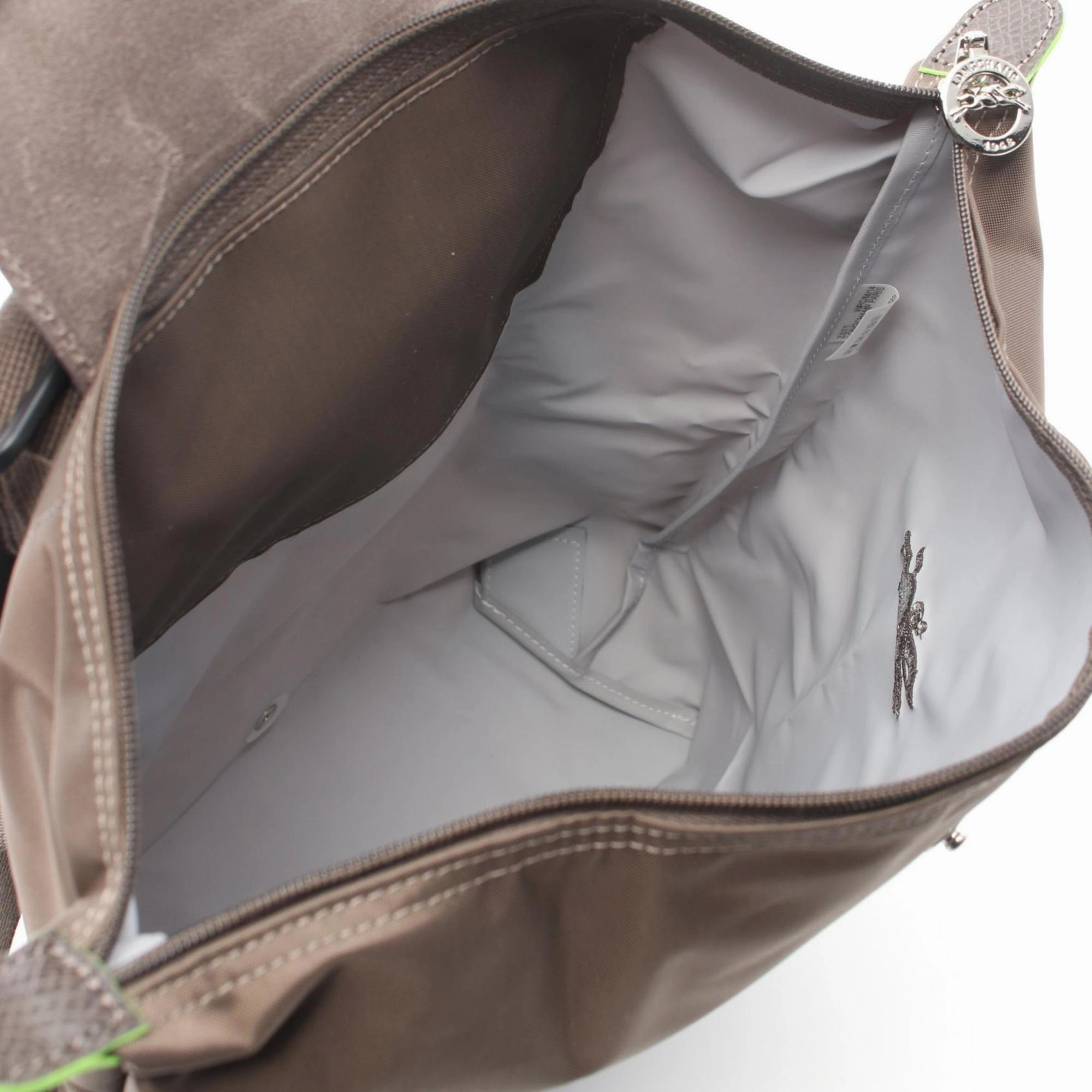 Longchamp Nylon Leather Backpack (Pre-Owned)