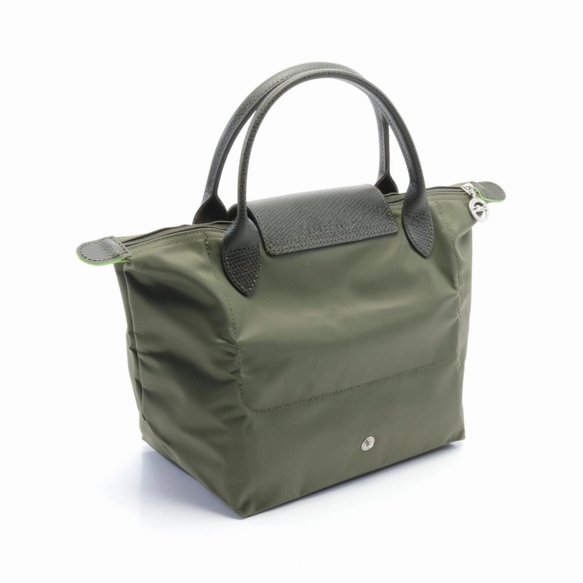 Longchamp  Nylon Leather Tote Bag