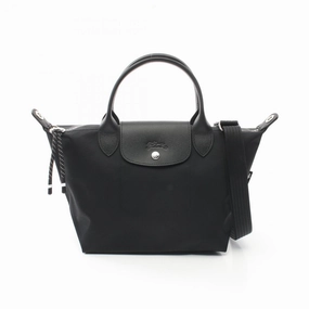 Longchamp Nylon Leather Tote Bag (Pre-Owned)
