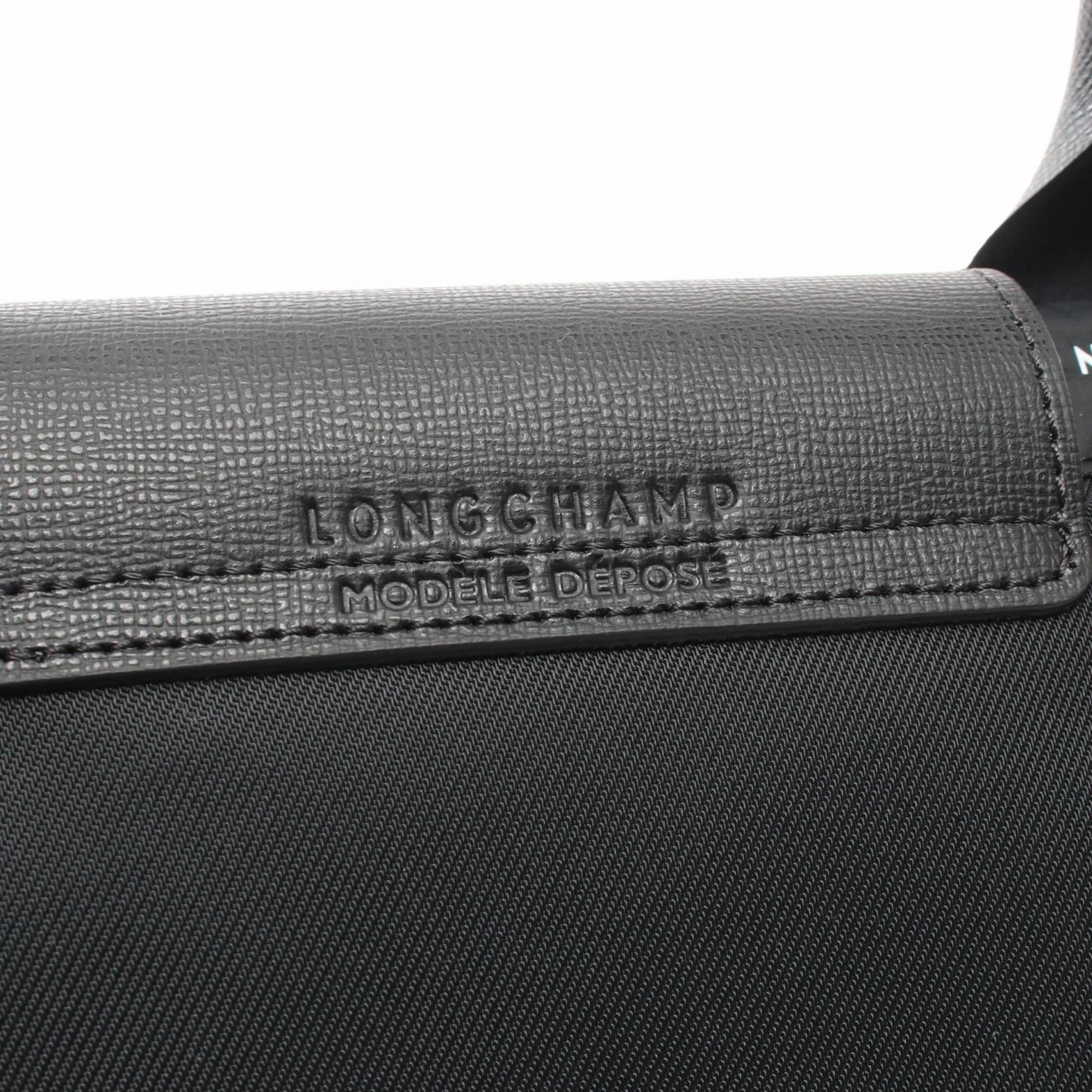Longchamp Nylon Leather Tote Bag (Pre-Owned)