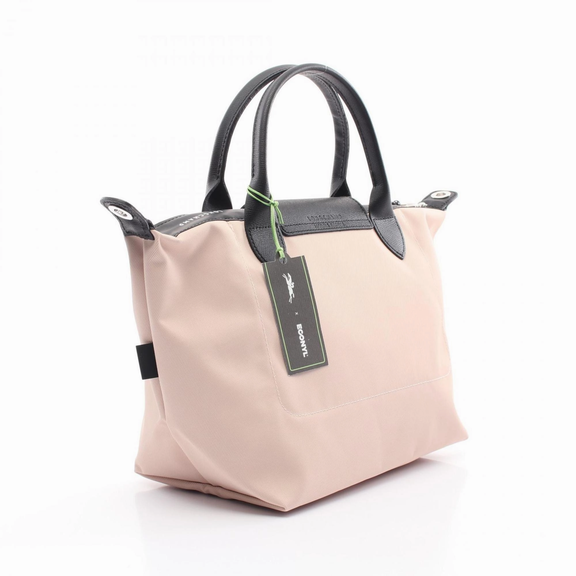 Longchamp pink Canvas Leather Tote Bag (Pre-Owned)