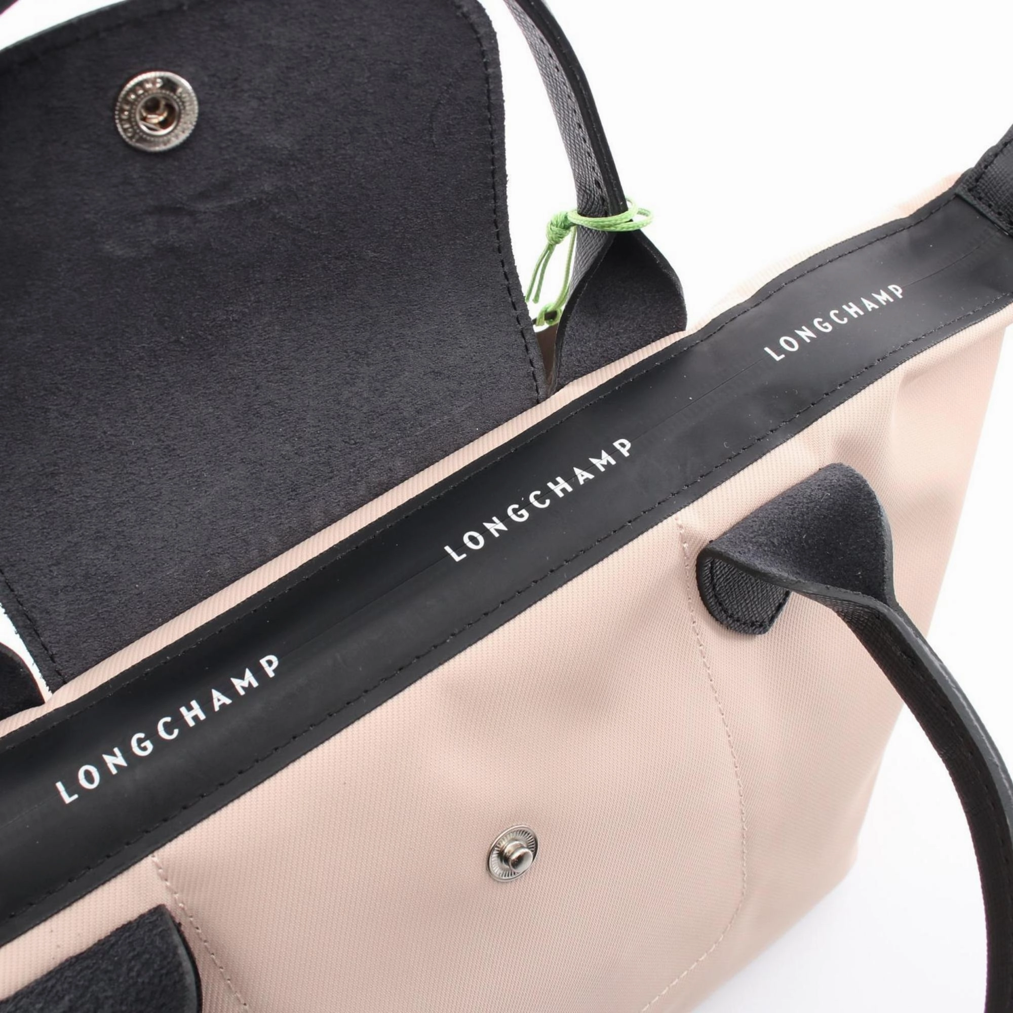 Longchamp pink Canvas Leather Tote Bag (Pre-Owned)