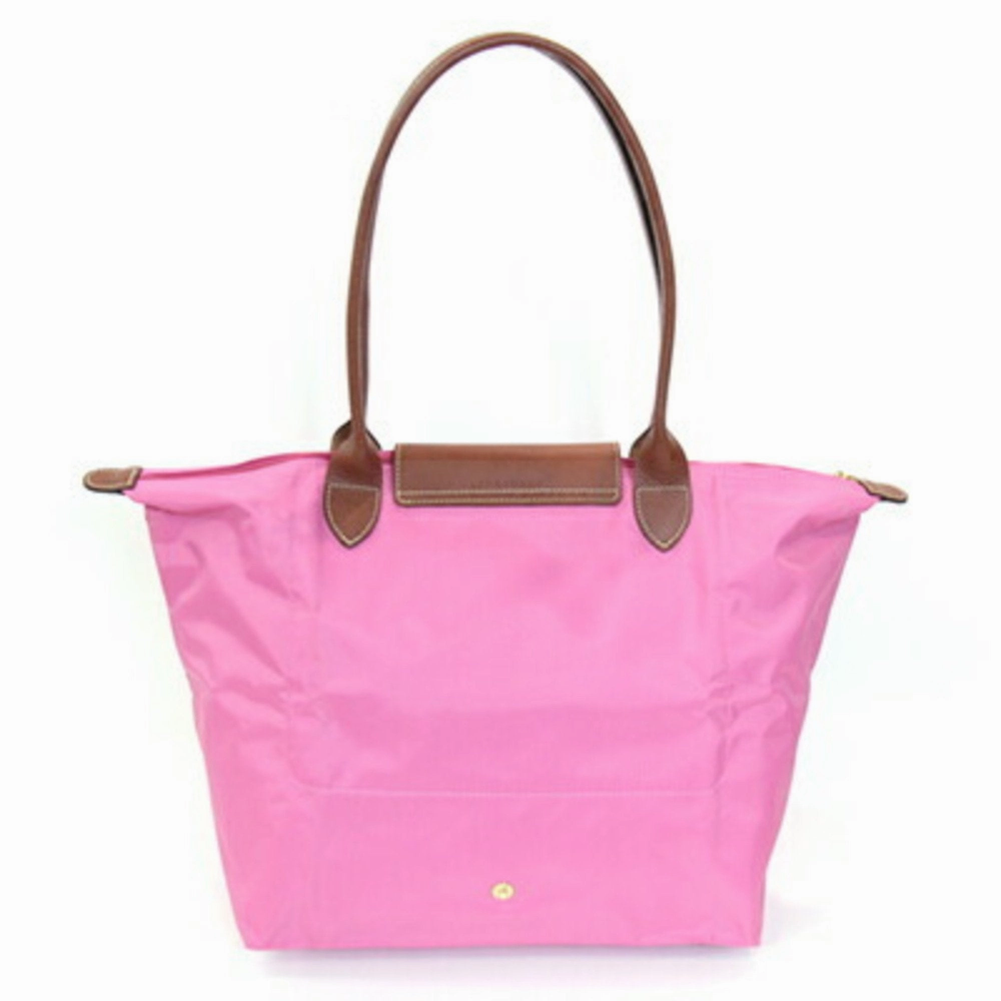 Longchamp pink Polyamide Leather Eco-Bag Tote Bag (Pre-Owned)