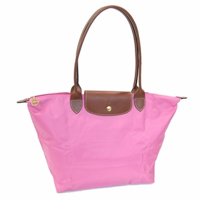 Longchamp pink Polyamide Leather Eco-Bag Tote Bag (Pre-Owned)