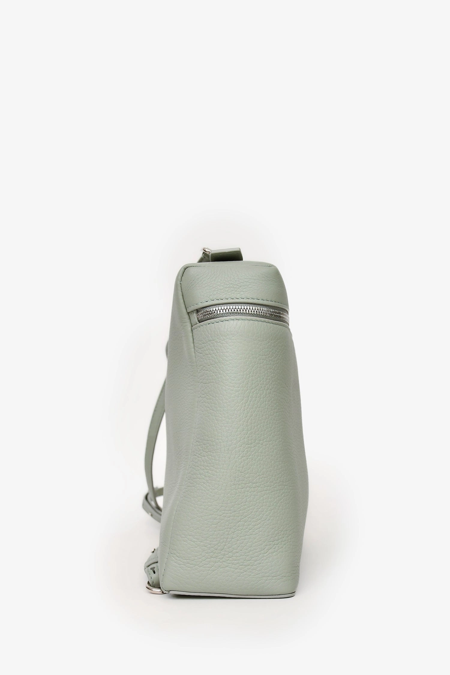 Loro Piana 'Eucalyptus' Seafoam Green Grained Leather Extra Pocket Backpack