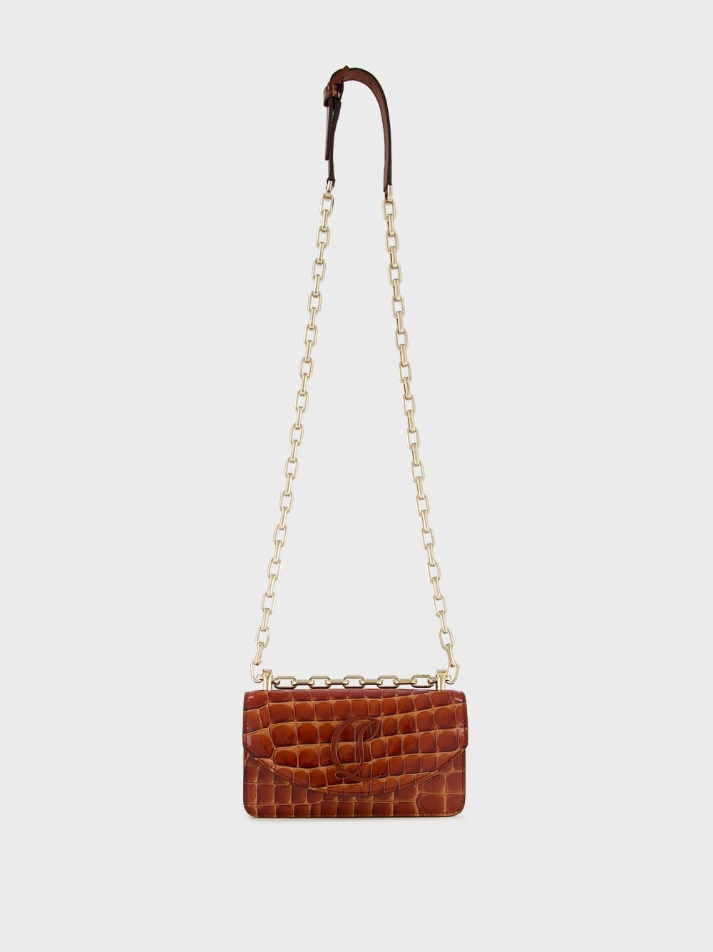 Loubi54 Mini Alligator-Embossed Crossbody Bag
