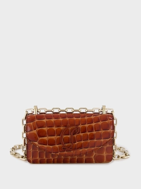 Loubi54 Mini Alligator-Embossed Crossbody Bag