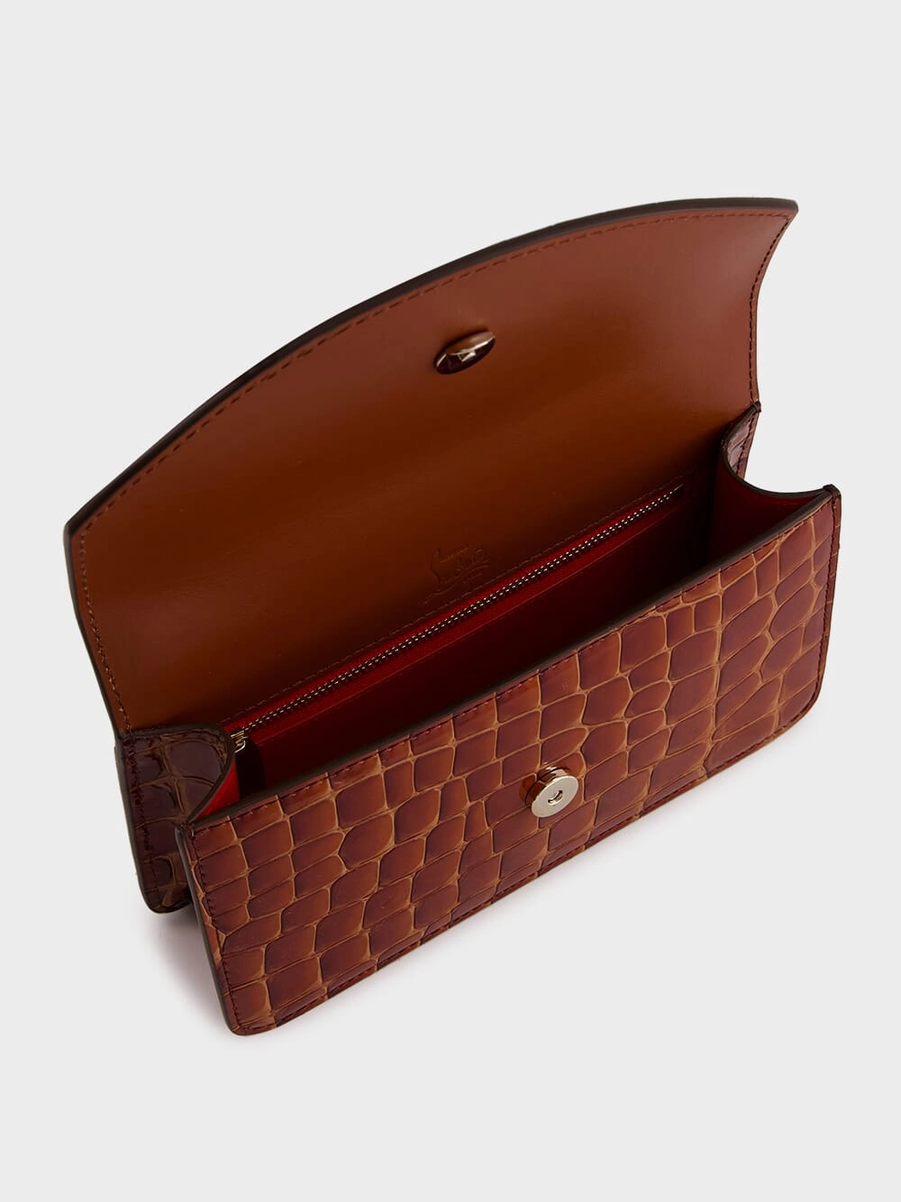 Loubi54 Mini Alligator-Embossed Crossbody Bag