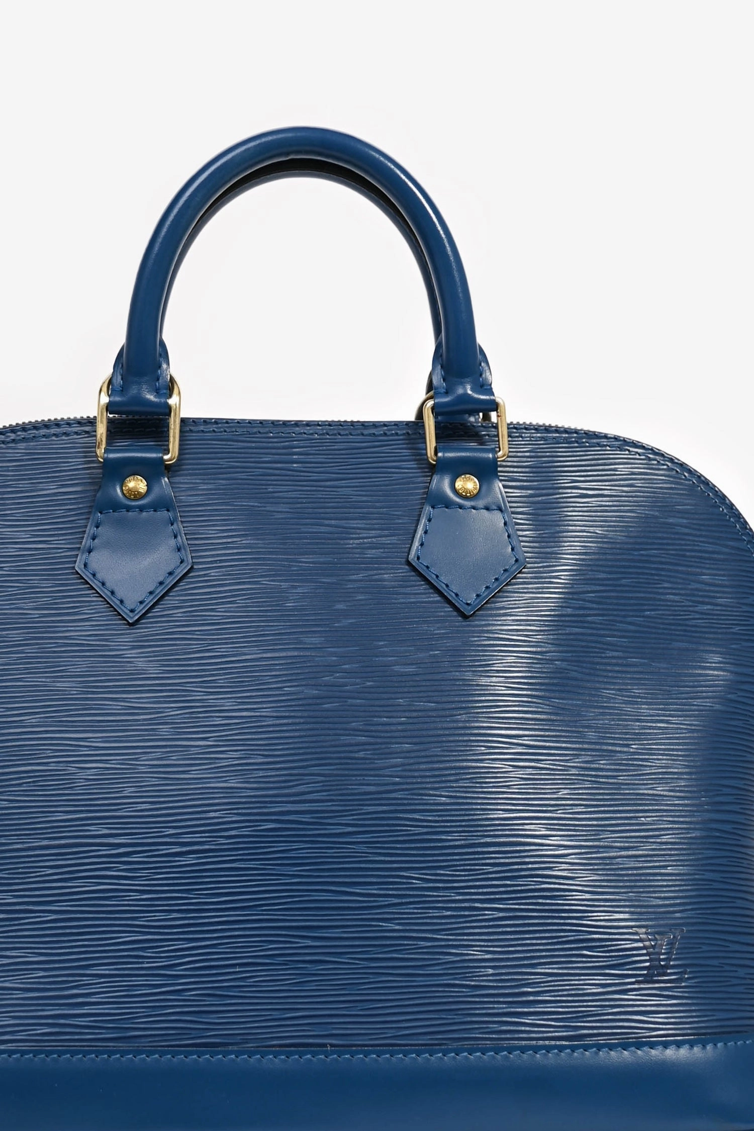 Louis Vuitton 1997 Blue Epi Leather 'Alma' PM Top Handle