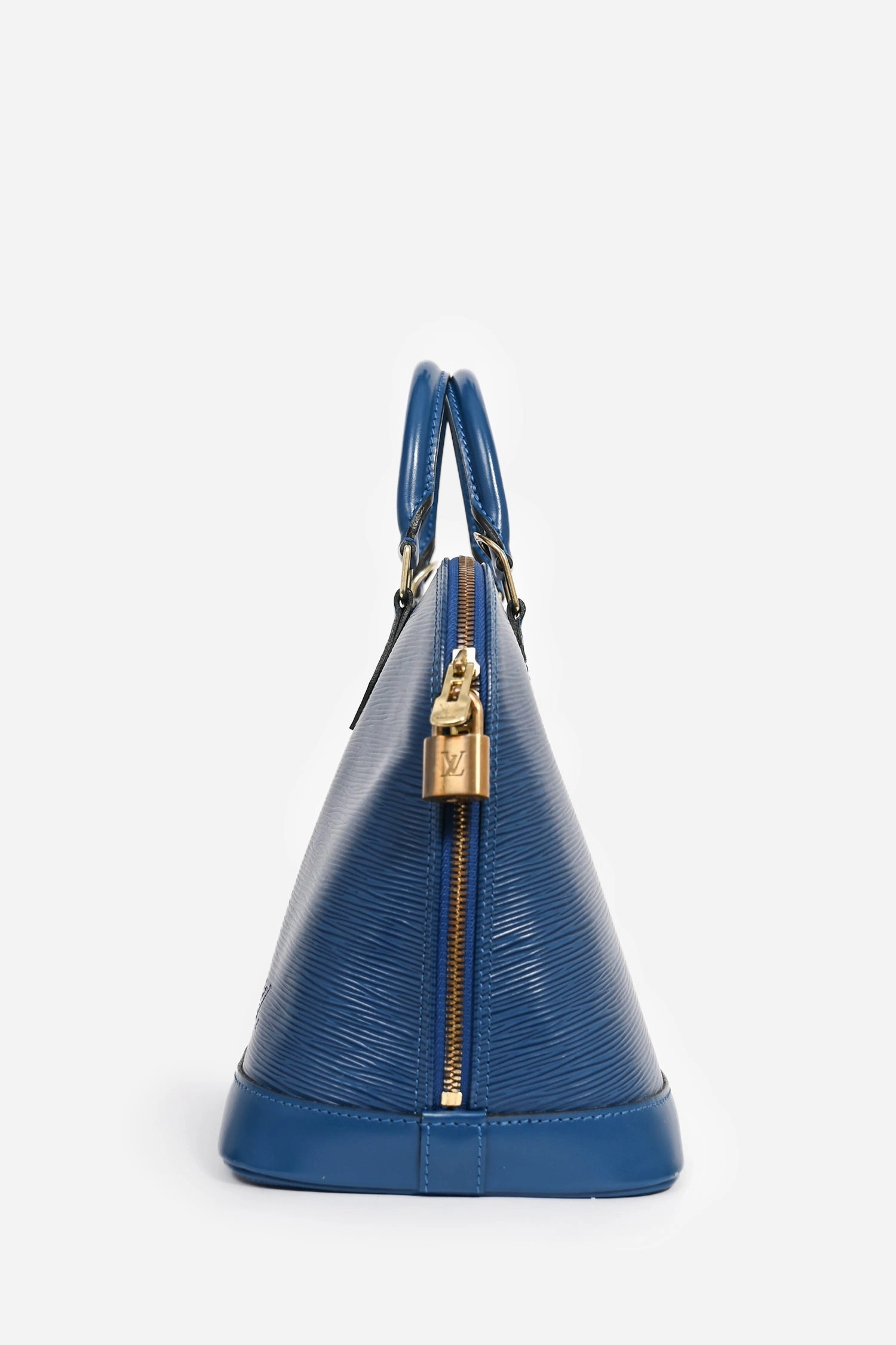 Louis Vuitton 1997 Blue Epi Leather 'Alma' PM Top Handle