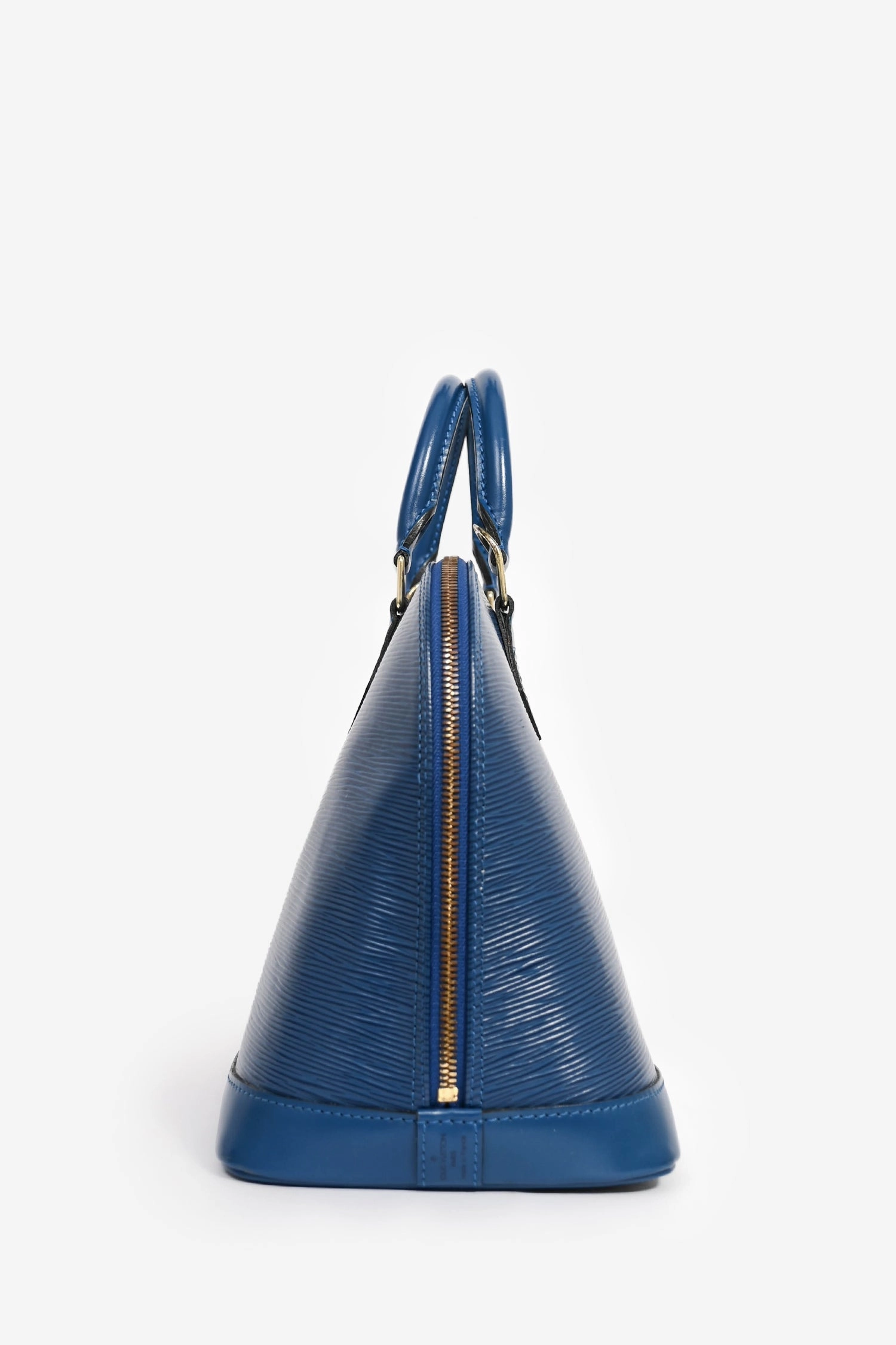 Louis Vuitton 1997 Blue Epi Leather 'Alma' PM Top Handle