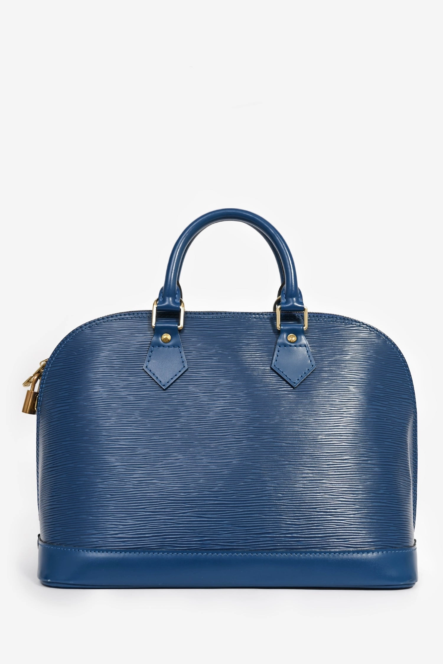 Louis Vuitton 1997 Blue Epi Leather 'Alma' PM Top Handle