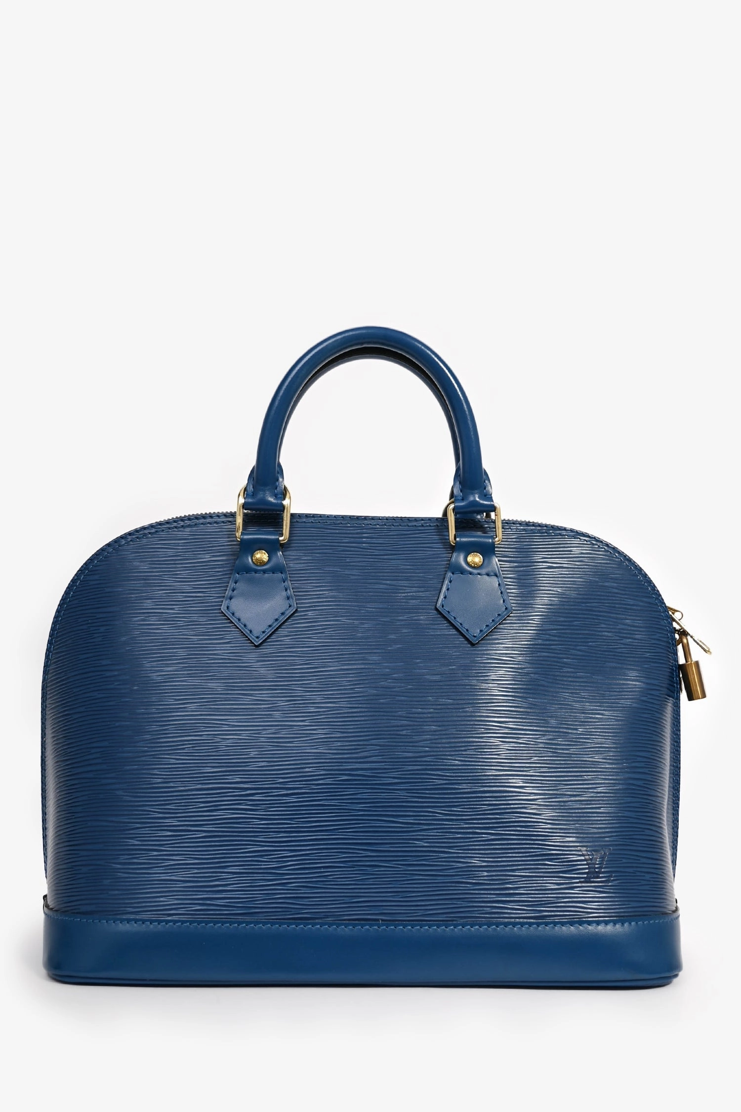 Louis Vuitton 1997 Blue Epi Leather 'Alma' PM Top Handle
