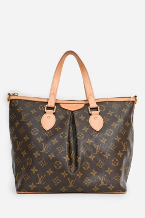 Louis Vuitton 2010 Monogram Palermo GM Bag with Leather Strap