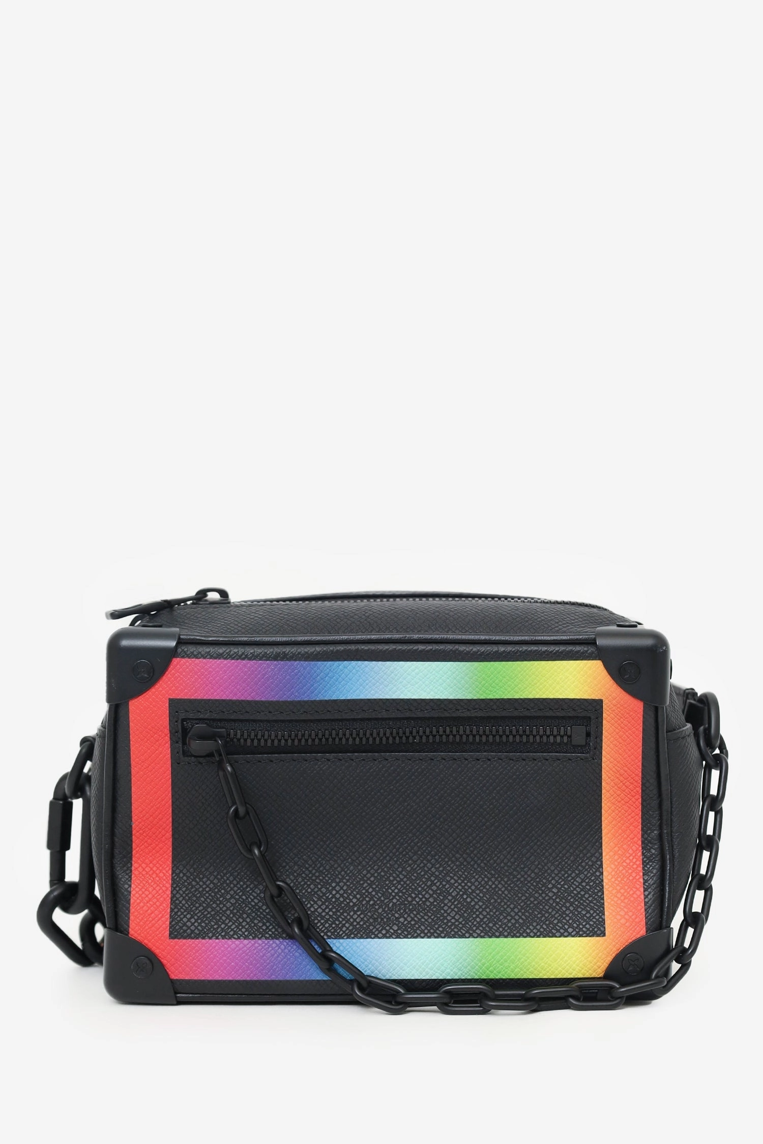 Louis Vuitton 2019 Black Taga Rainbow Mini Soft Trunk Crossbody