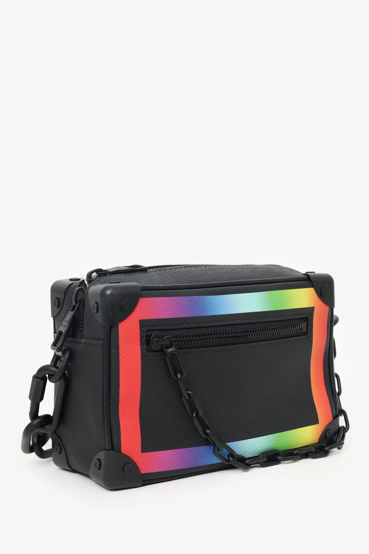 Louis Vuitton 2019 Black Taga Rainbow Mini Soft Trunk Crossbody
