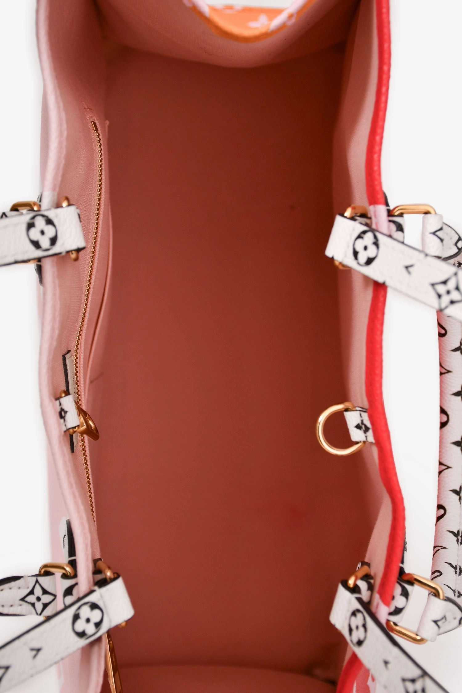 Louis Vuitton 2019 Red Multicolour Monogram Giant Reverse 'OnTheGo' Tote