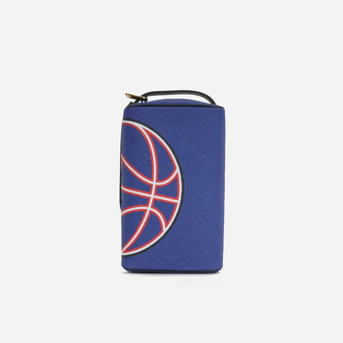 Louis Vuitton - LVxNBA Cloakroom Dopp Kit Bag - Electric Blue Monogram Embossed GHW - Pre-Loved