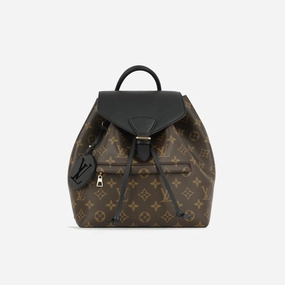 Louis Vuitton - Montsouris Backpack - Monogram / Black Trim GHW - Pre-Loved - 2021