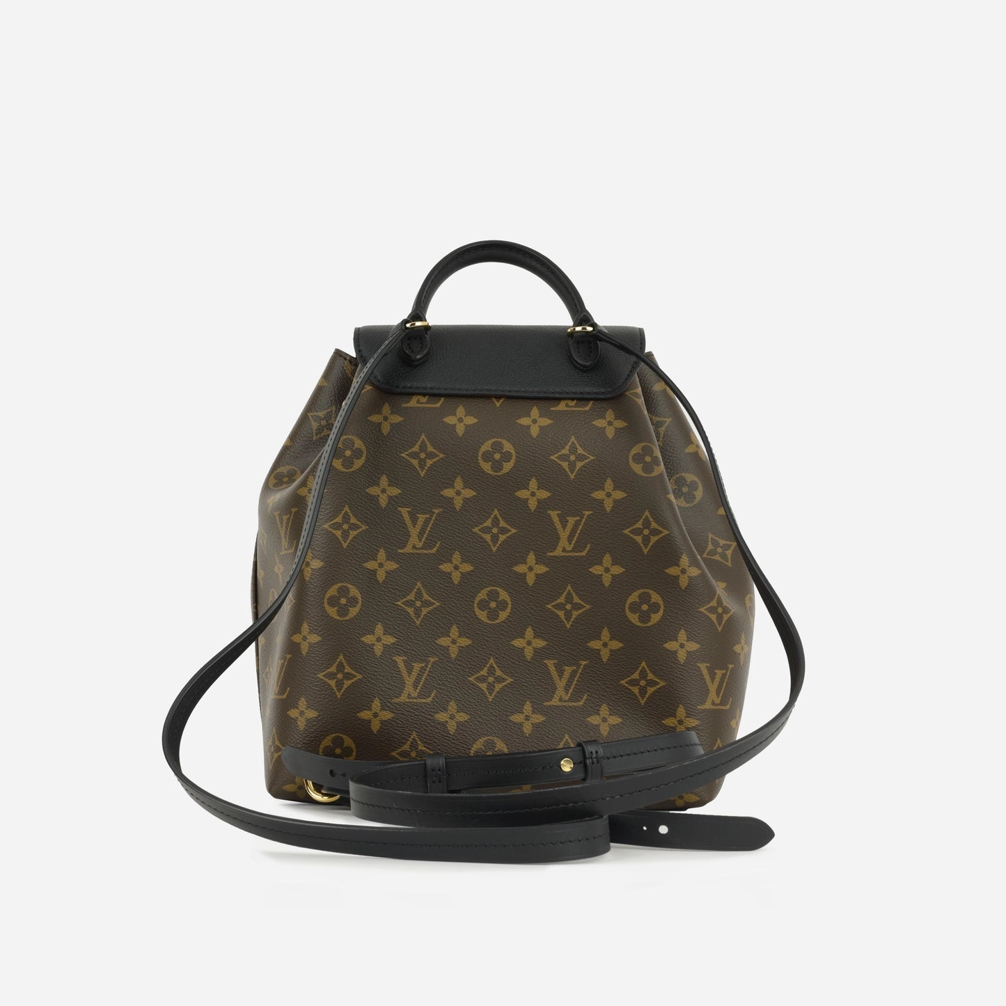 Louis Vuitton - Montsouris Backpack - Monogram / Black Trim GHW - Pre-Loved - 2021