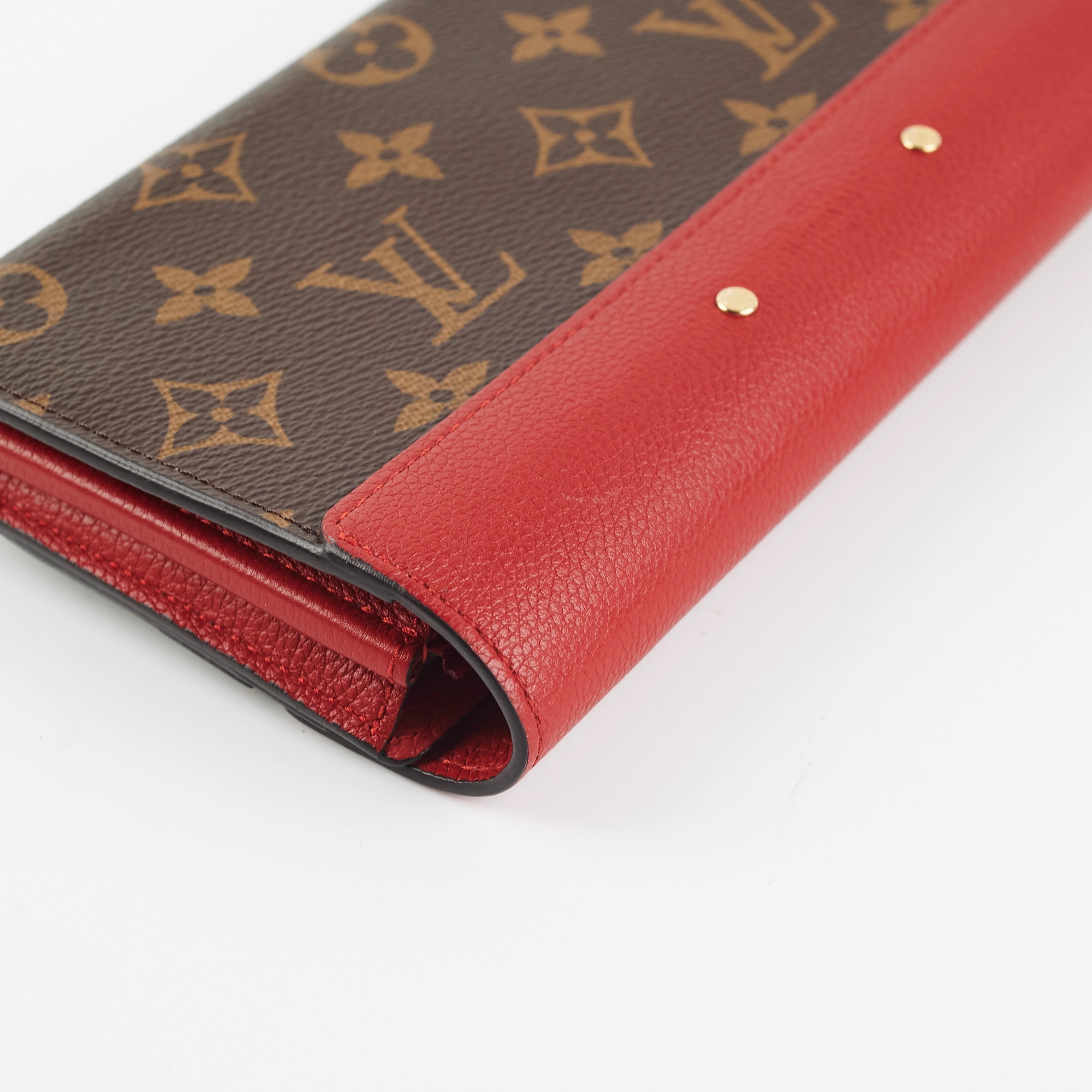 Louis Vuitton Bifold Pallas Wallet Red