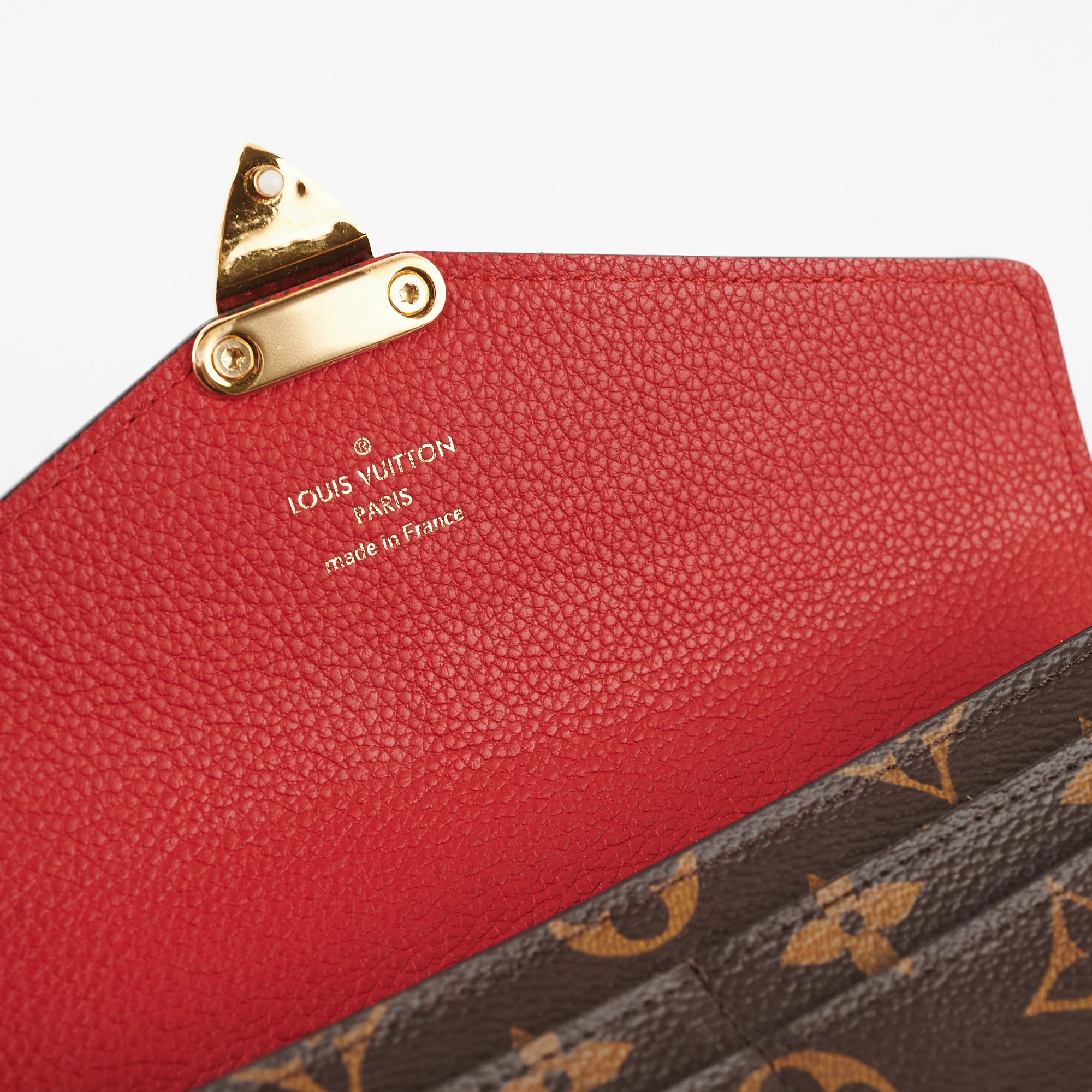 Louis Vuitton Bifold Pallas Wallet Red