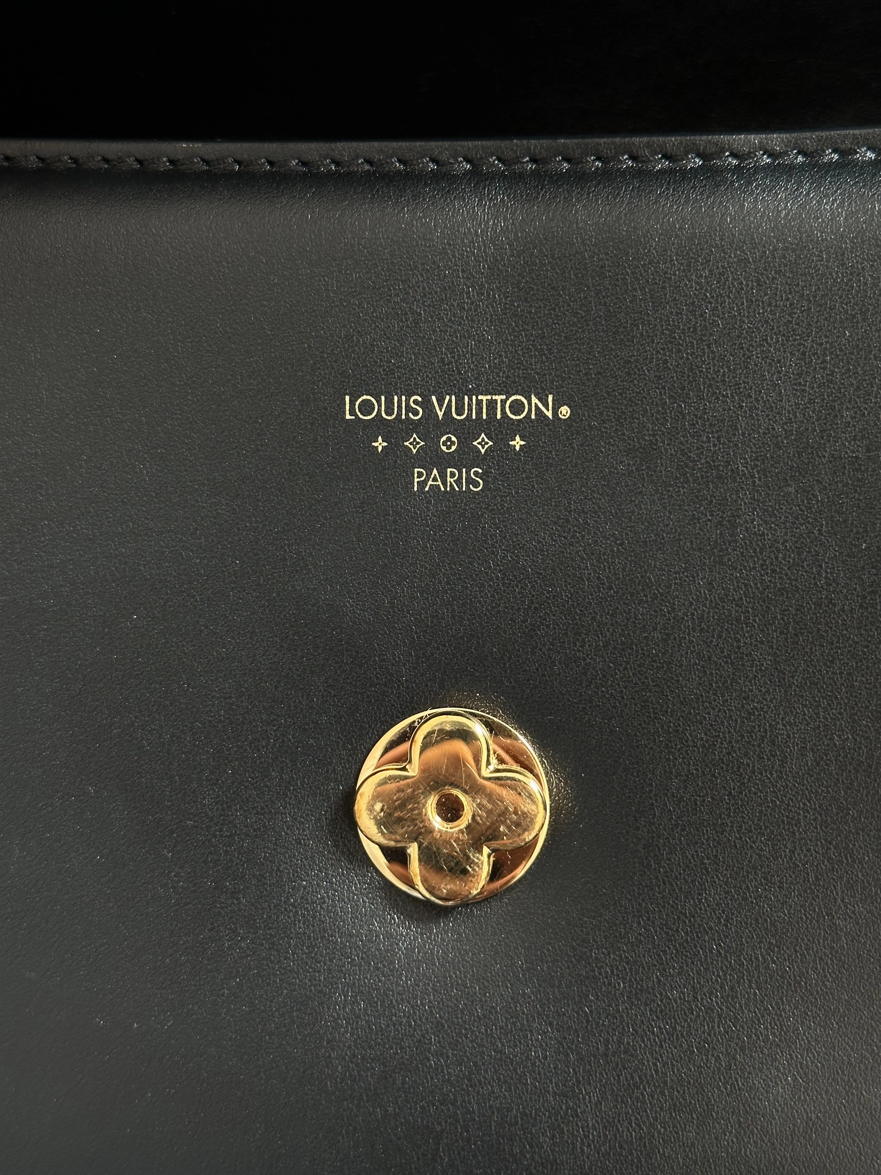 Louis Vuitton Black & Gold Pont 9 Shoulder Bag