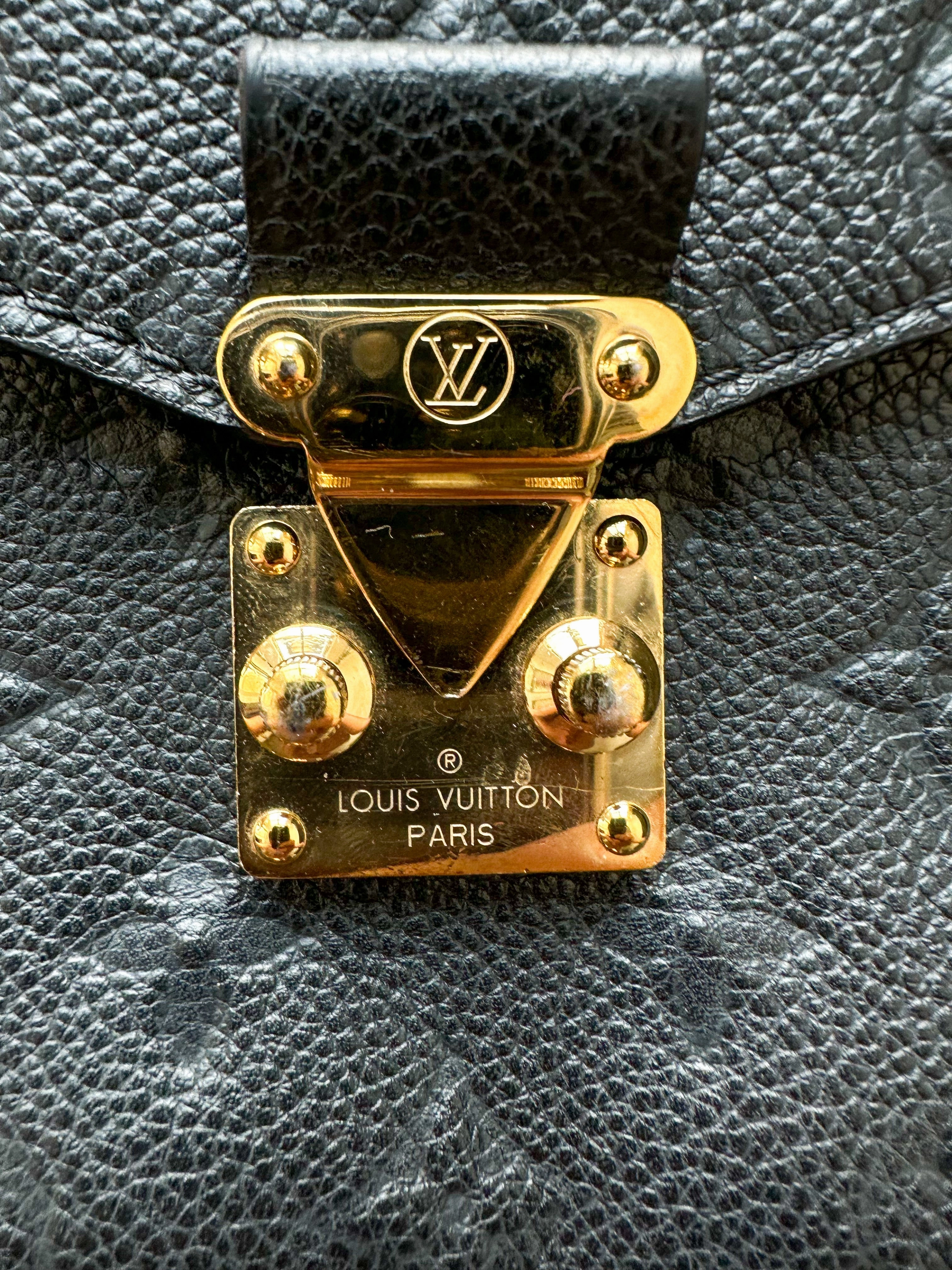 Louis Vuitton Black Empreinte Monogram Pochette Metis