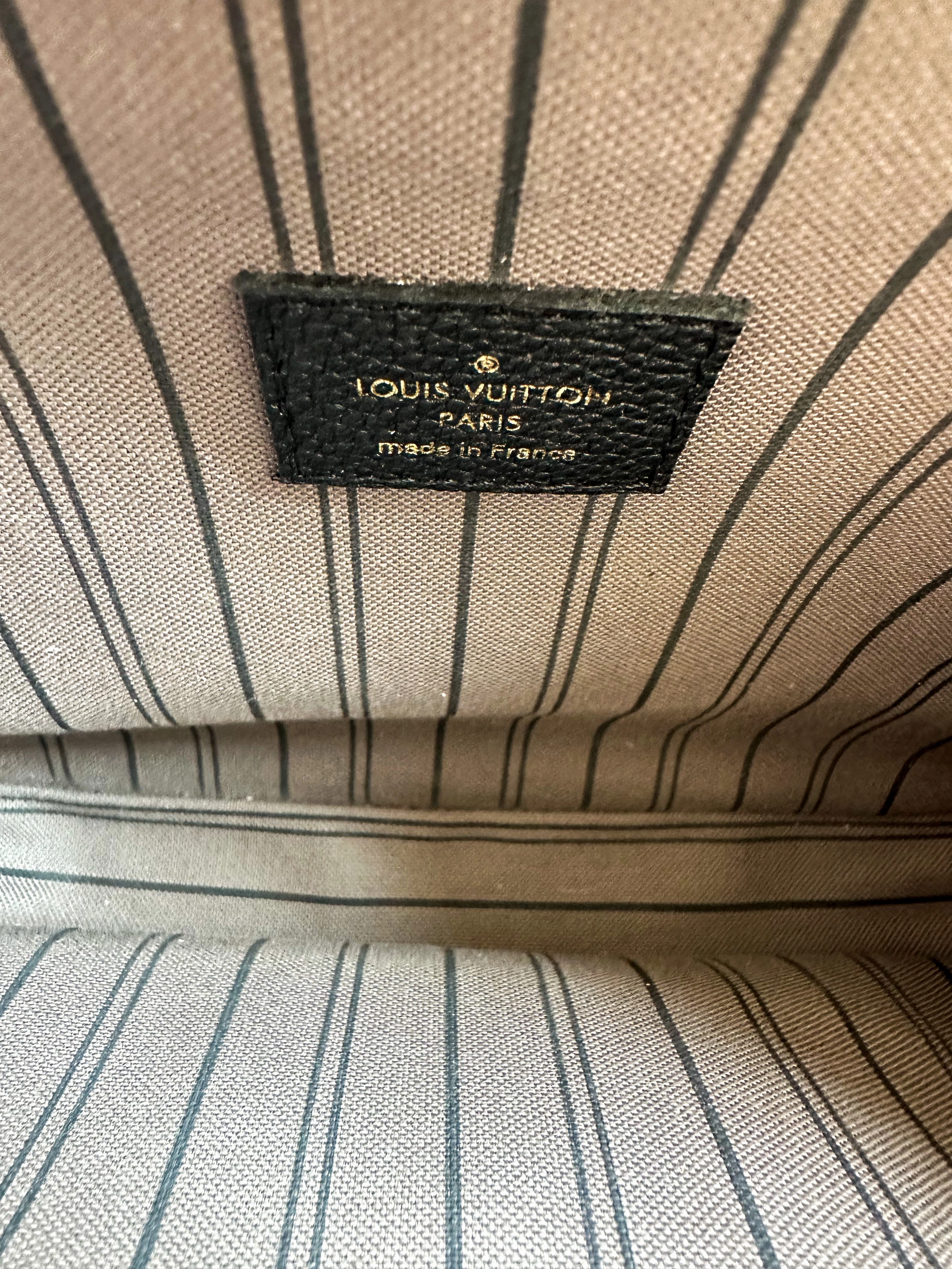 Louis Vuitton Black Empreinte Monogram Pochette Metis