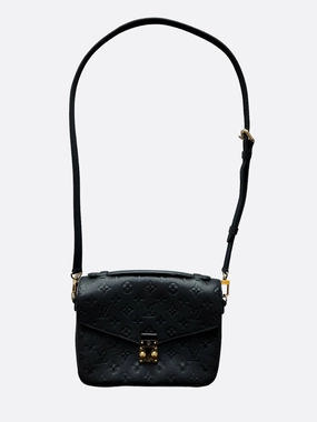 Louis Vuitton Black Empreinte Monogram Pochette Metis