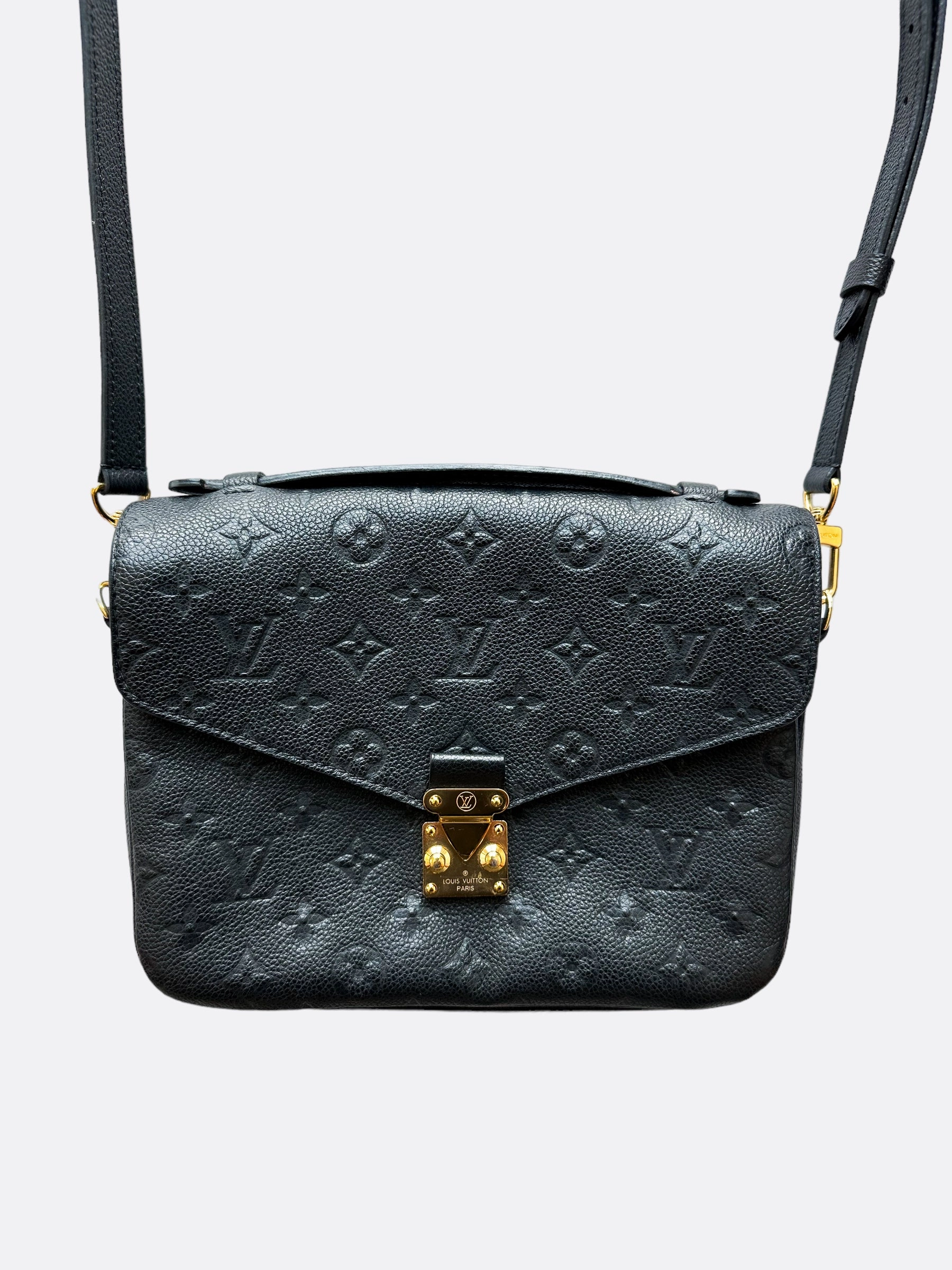 Louis Vuitton Black Empreinte Monogram Pochette Metis