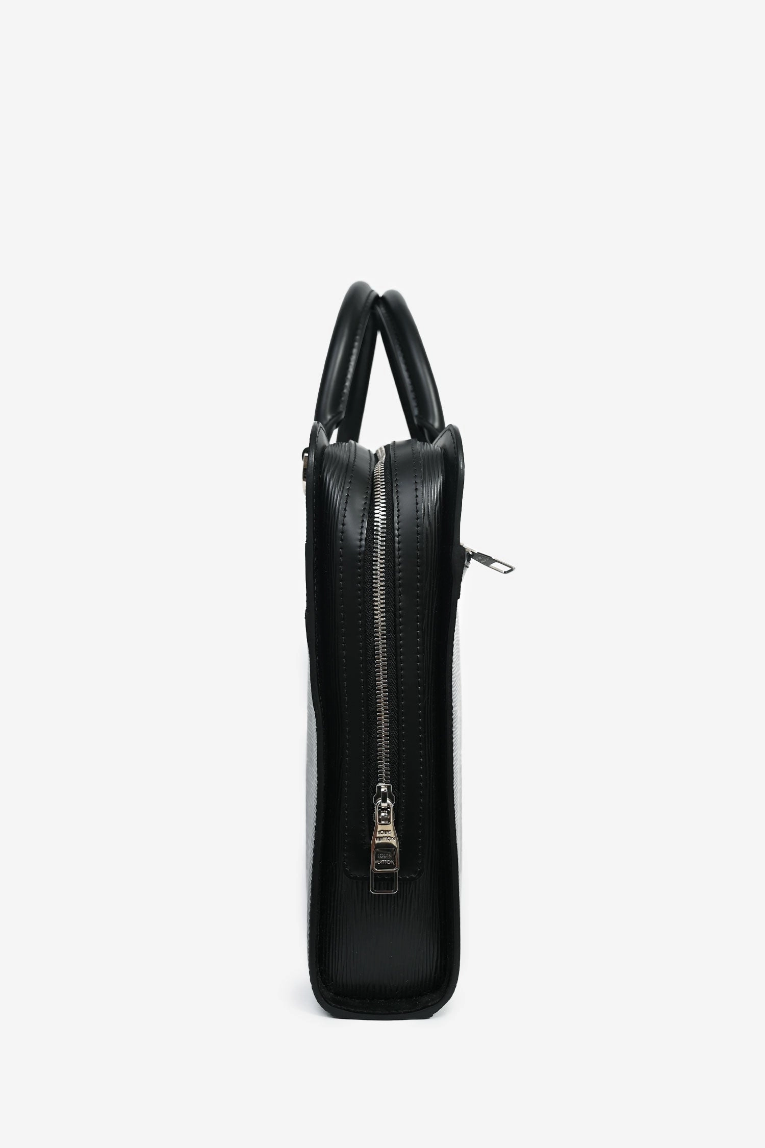 Louis Vuitton Black Epi Leather 'Bassano' MM Briefcase (As Is)