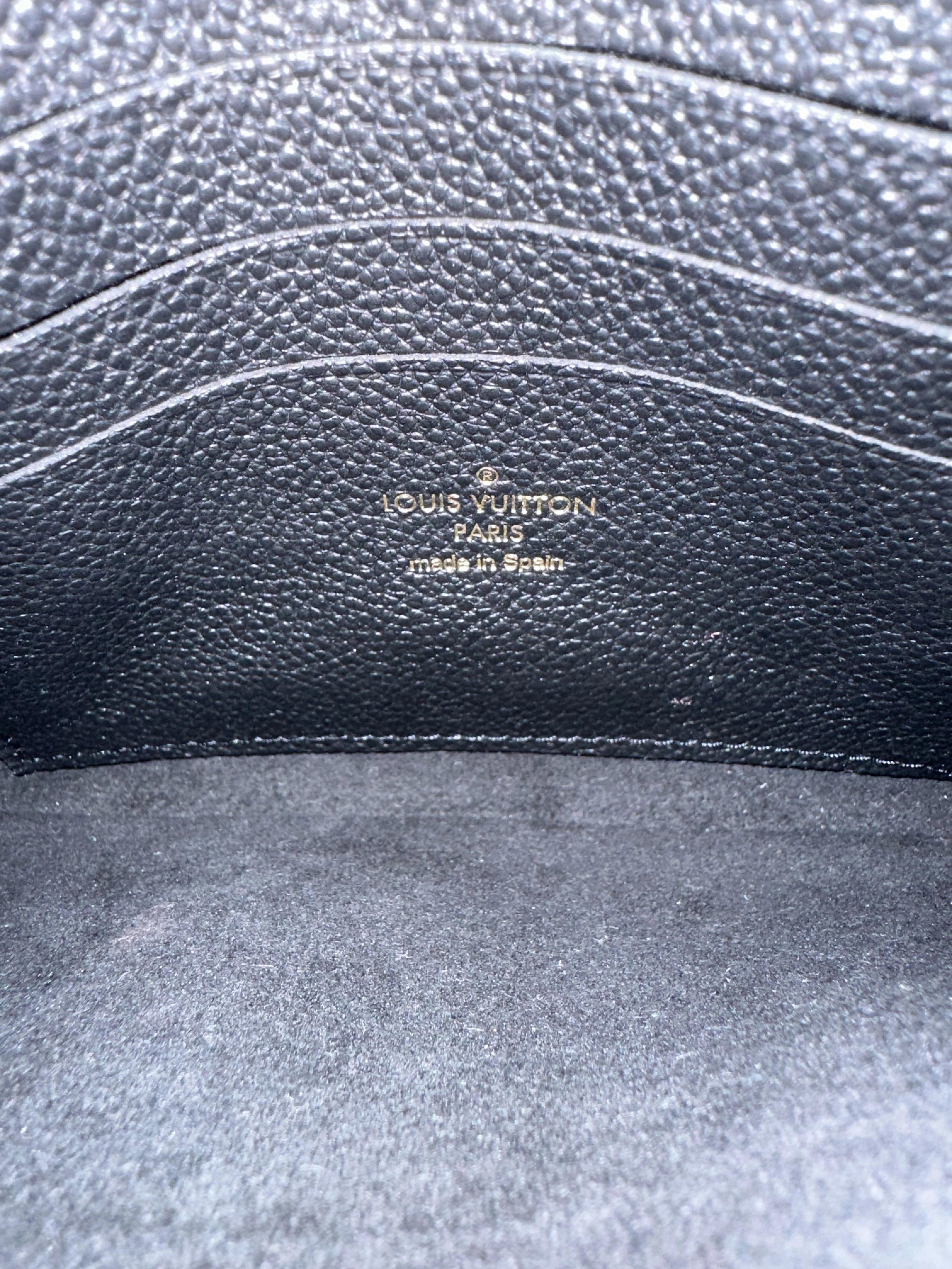 Louis Vuitton Black Monogram Empreinte Doublezip Pochette