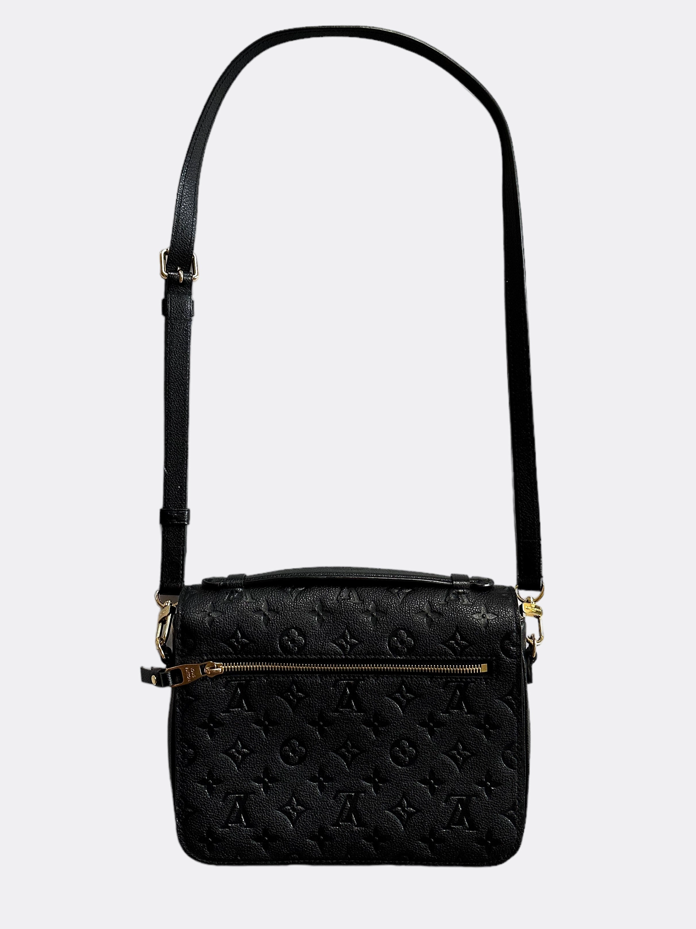Louis Vuitton Black Monogram Empreinte Pochette Metis