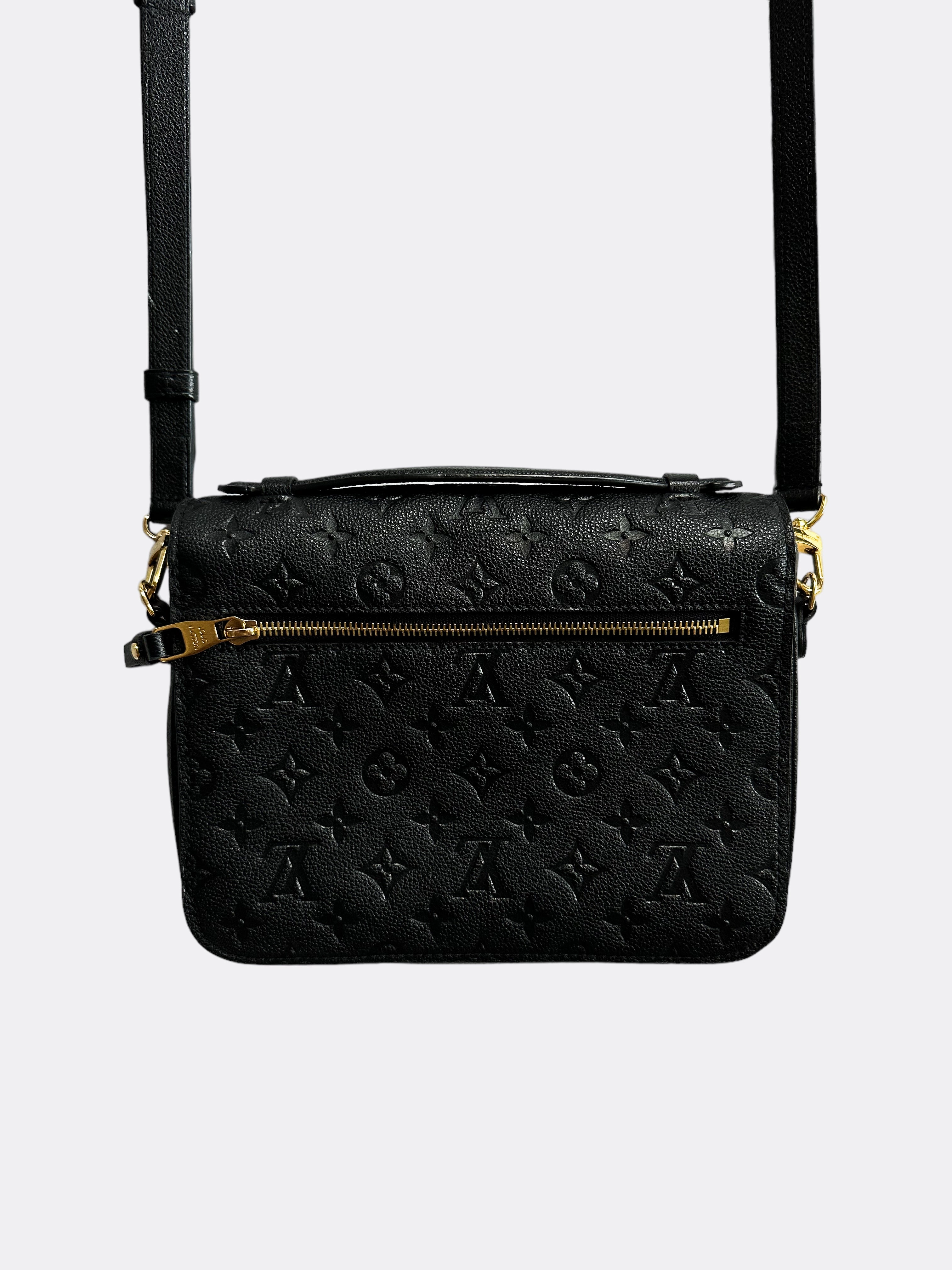 Louis Vuitton Black Monogram Empreinte Pochette Metis
