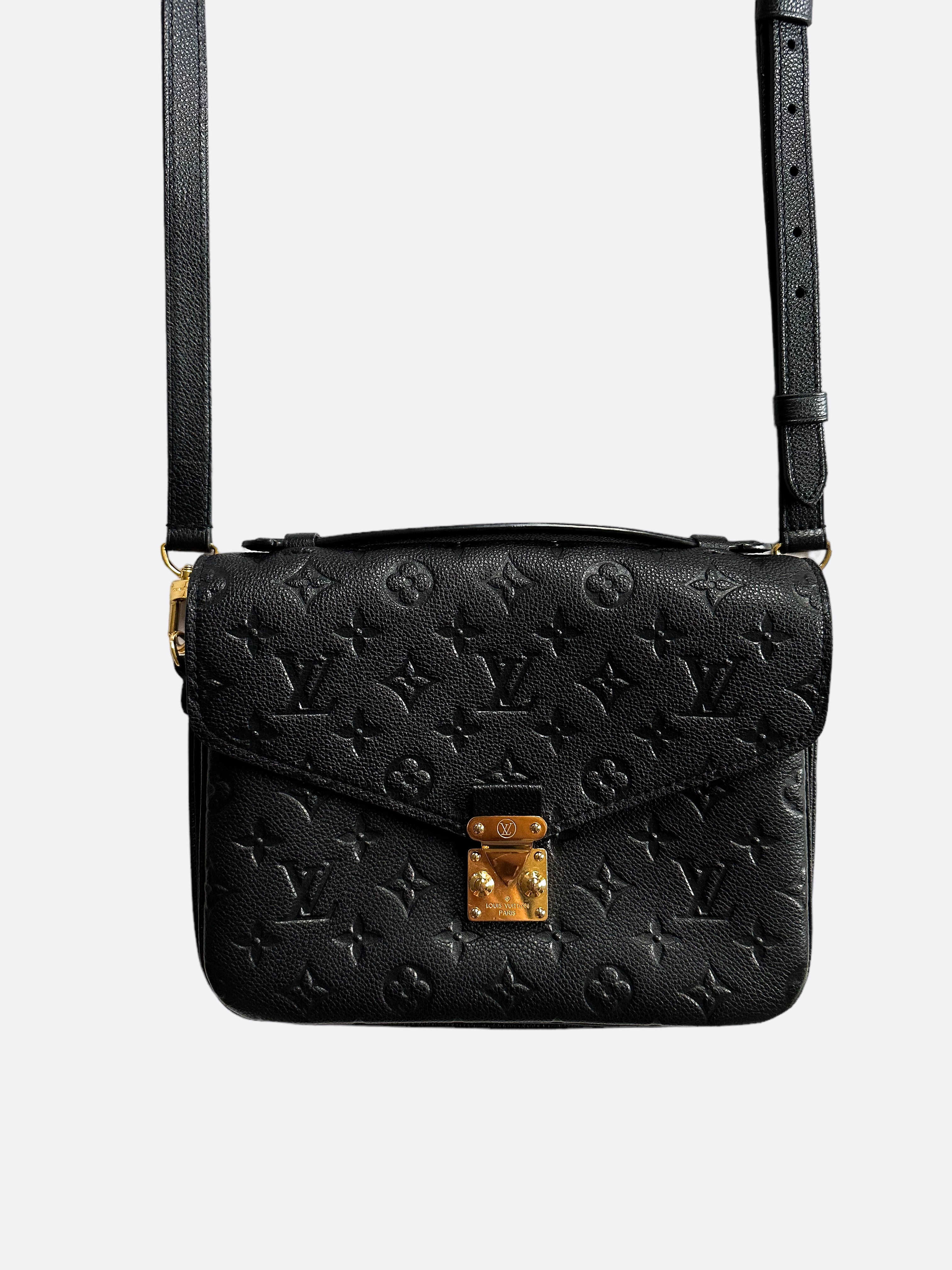 Louis Vuitton Black Monogram Empreinte Pochette Metis