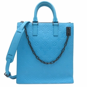Louis Vuitton blue Leather Handbag Tote Bag (Pre-Owned)