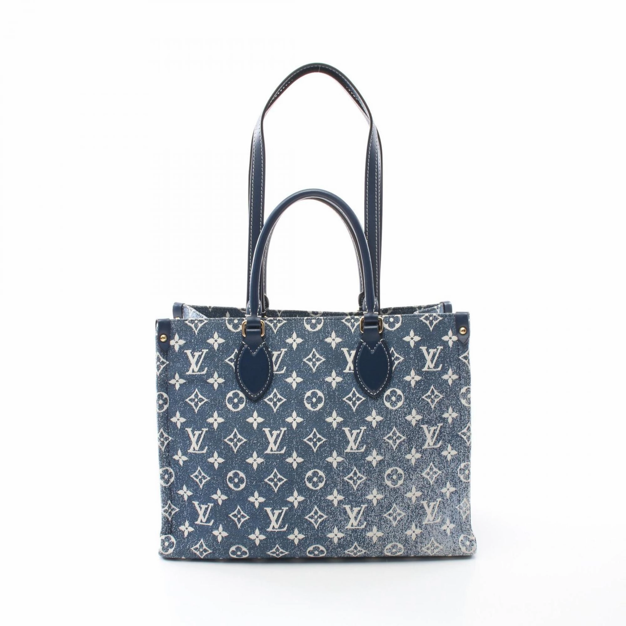Louis Vuitton blue Navy blue Leather Tote Bag (Pre-Owned)